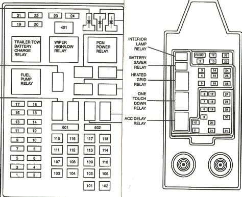 2000 ford excursion fuse panel diagram 